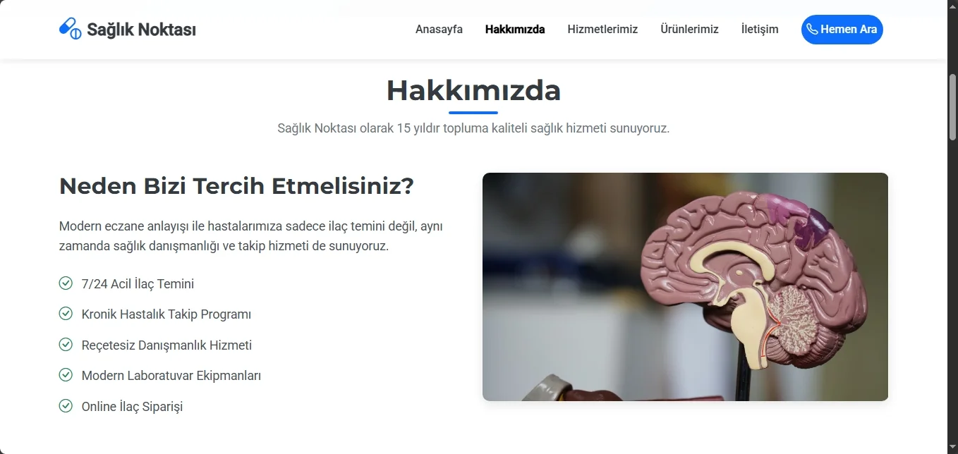 Eczaneler için özel tasarlanmış Tema - Resim 2