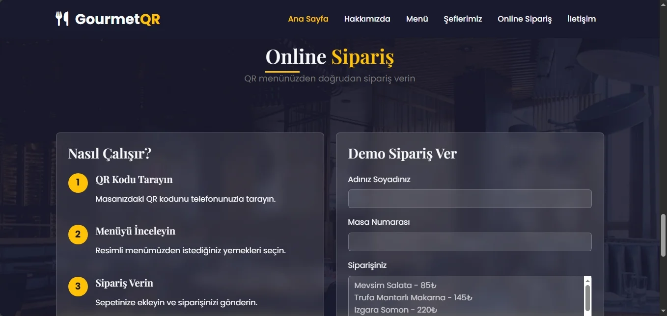 Restoran Web Teması - Resim 3