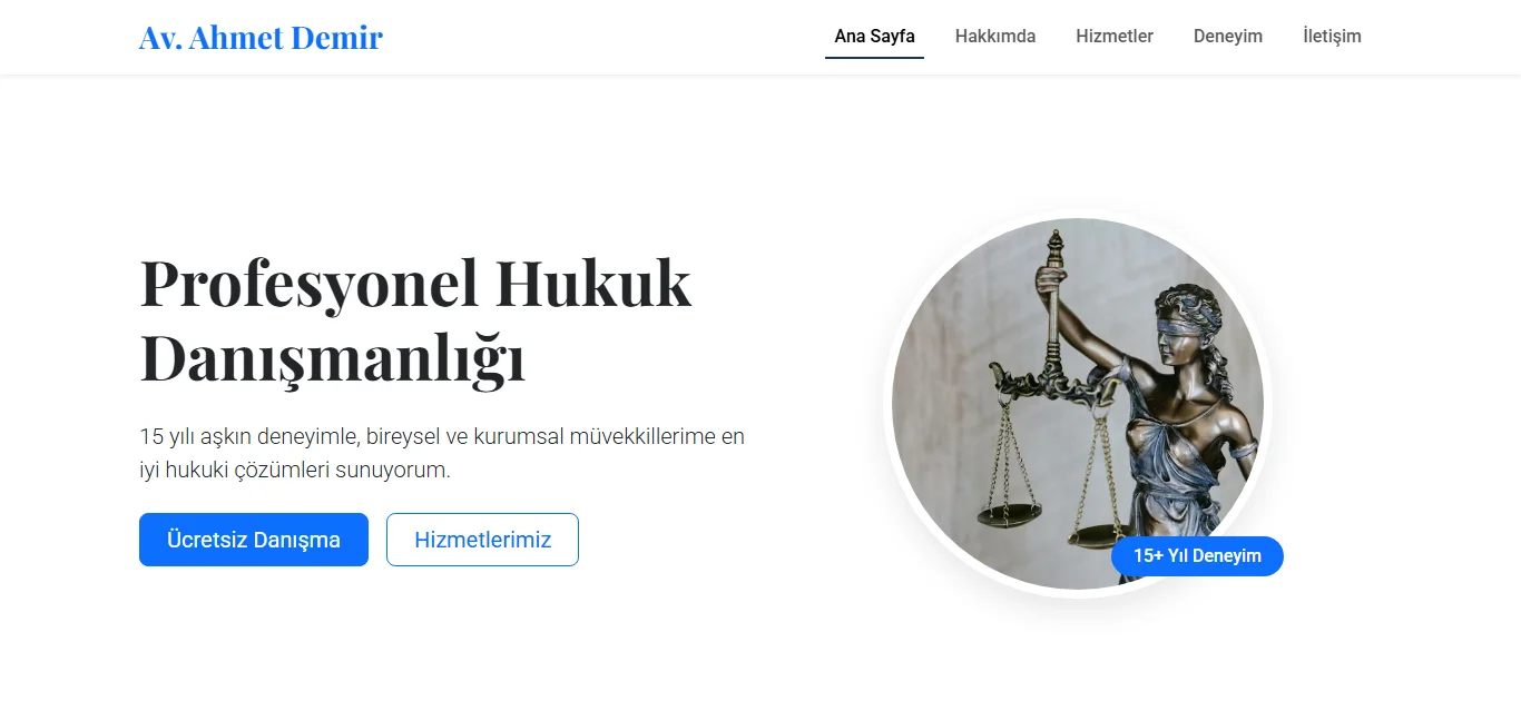 Avukatlara Özel Web Teması - Resim 1