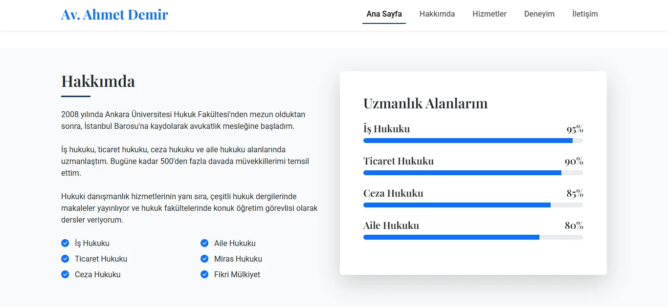 Avukatlara Özel Web Teması - Resim 2