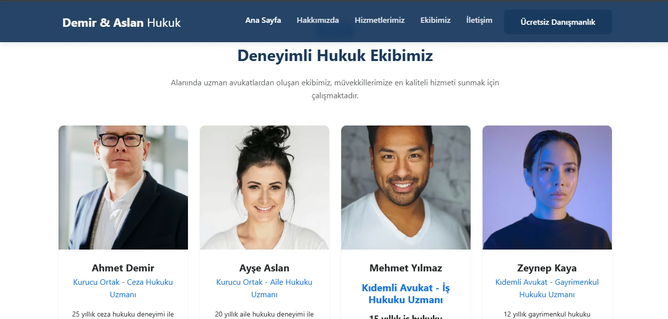 Avukatlara Özel Web Teması - Resim 3