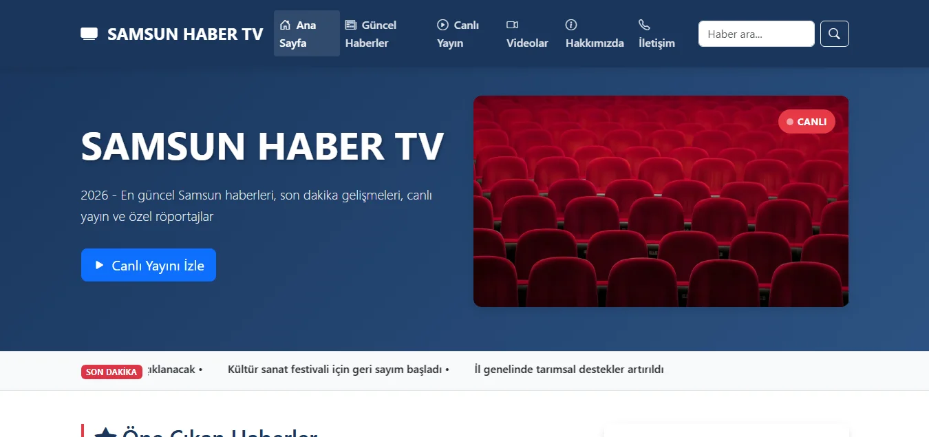 Haber Sitesi Teması - Resim 1