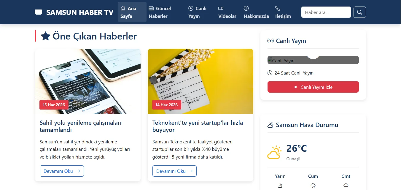 Haber Sitesi Teması - Resim 2