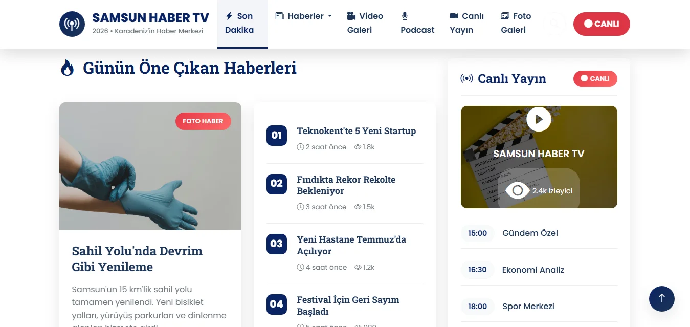 Pro Haber Sitesi Teması - Resim 3